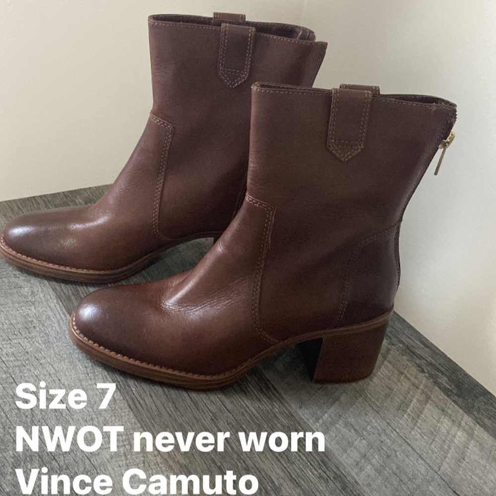 Leather booties